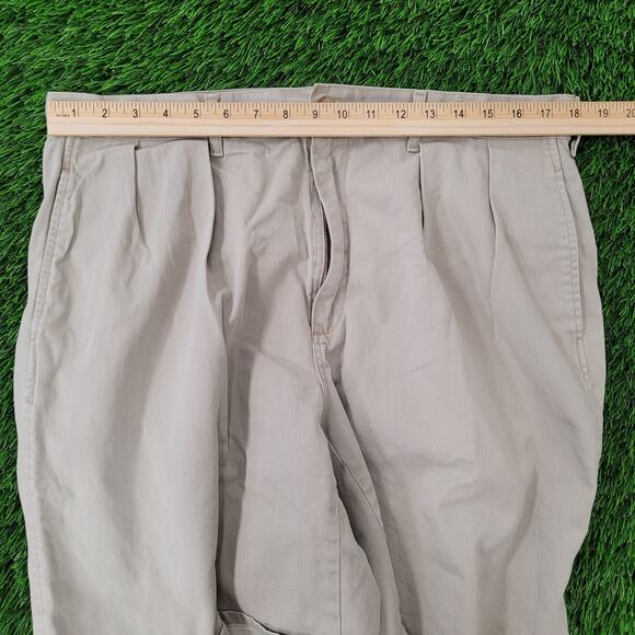 Vintage Ralph-Lauren Bermuda Shorts 36x8 Khaki Brown Dry-Good - Picture 7 of 16